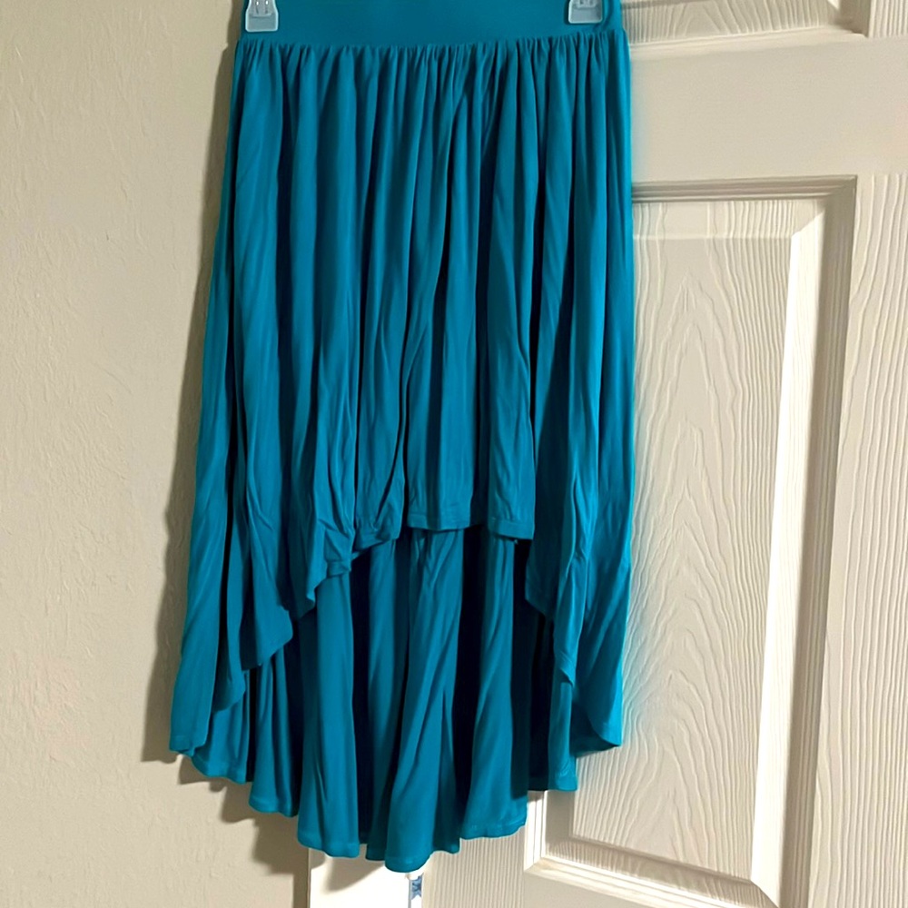 Teal LC Lauren Conrad High-Low Skirt